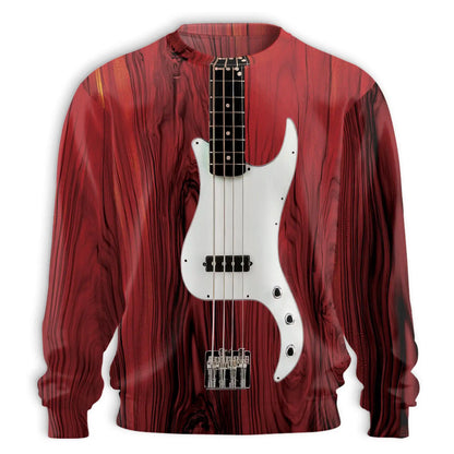 Bass Guitar Sweatshirt – Colorful Graphic 3D All Over Print Design