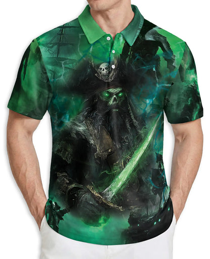 Ghost Pirate Polo Shirt | Azhawaiian
