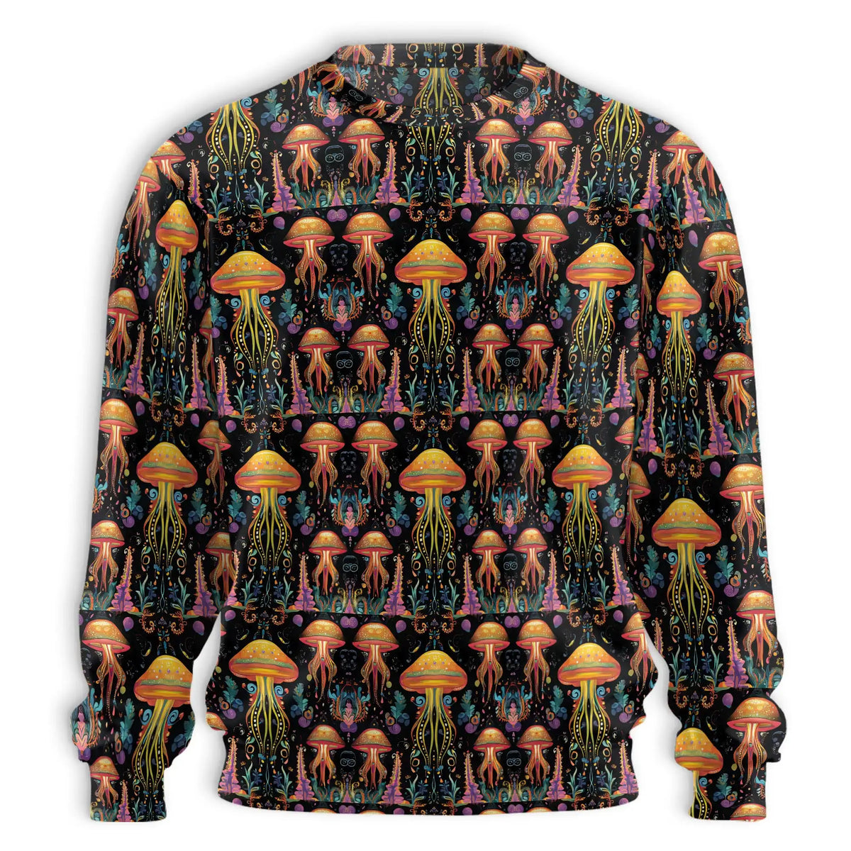 Hippie Jellyfish Sweatshirt – Colorful Graphic 3D All Over Print Design