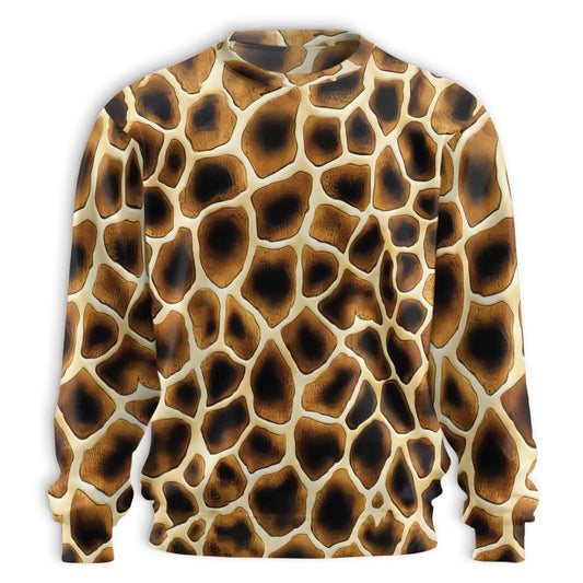 Giraffe Texture Sweatshirt – Colorful Graphic 3D All Over Print Design