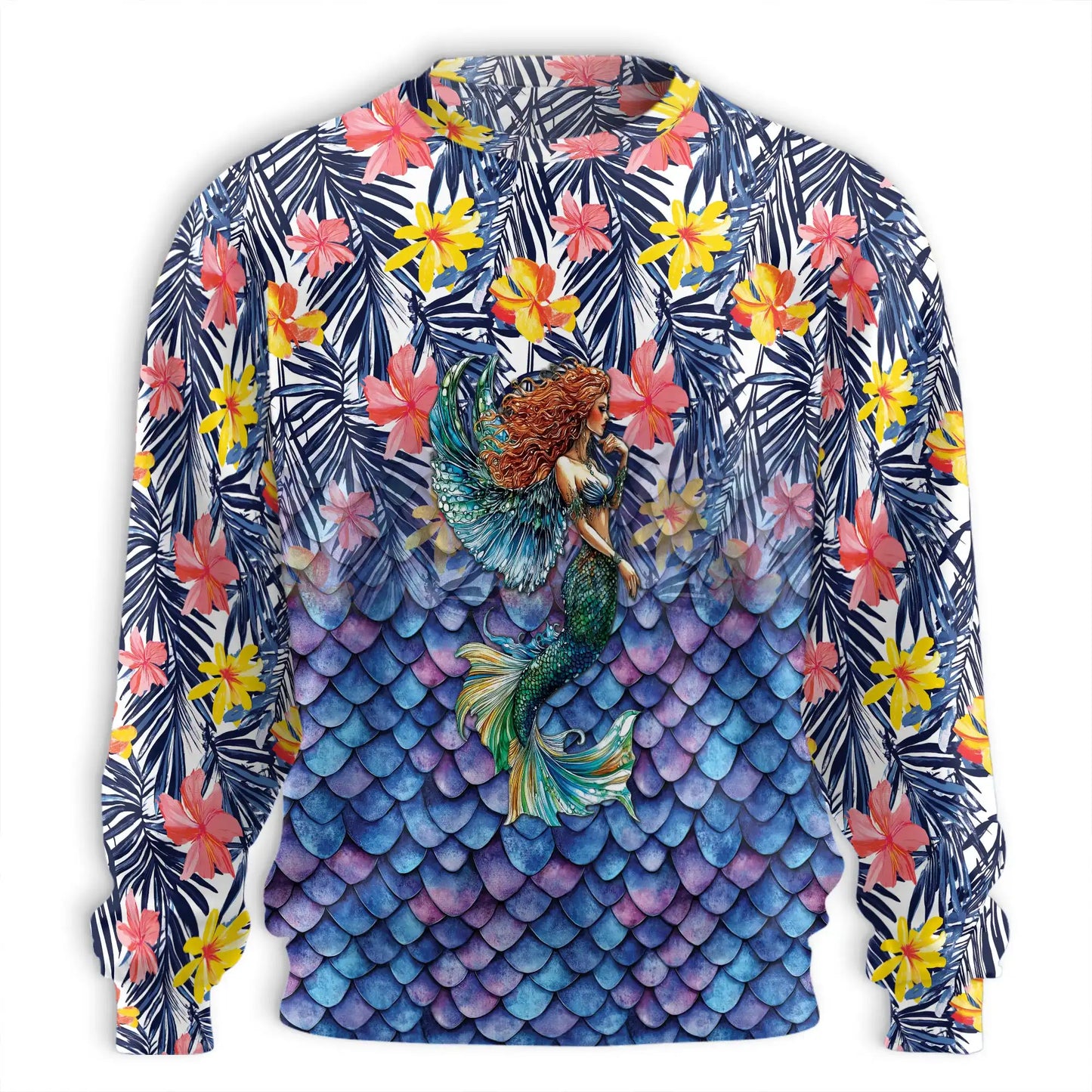 Mermaid Sweatshirt – Colorful Graphic 3D All Over Print Design