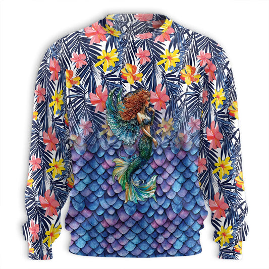 Mermaid Sweatshirt – Colorful Graphic 3D All Over Print Design