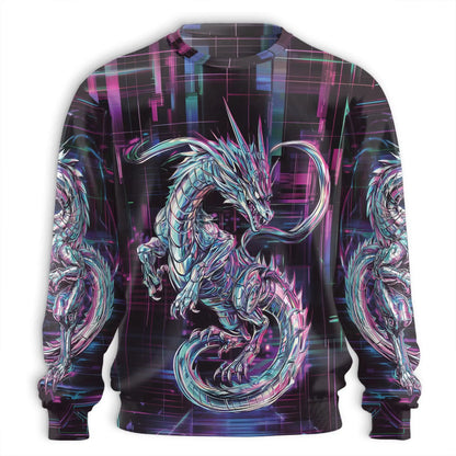 Dragon Sweatshirt – Colorful Graphic 3D All Over Print Design