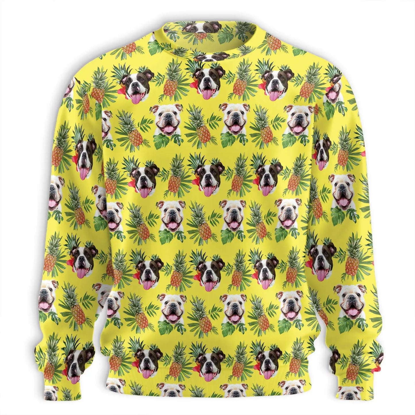 English Bulldog Sweatshirt – Colorful Graphic 3D All Over Print Design