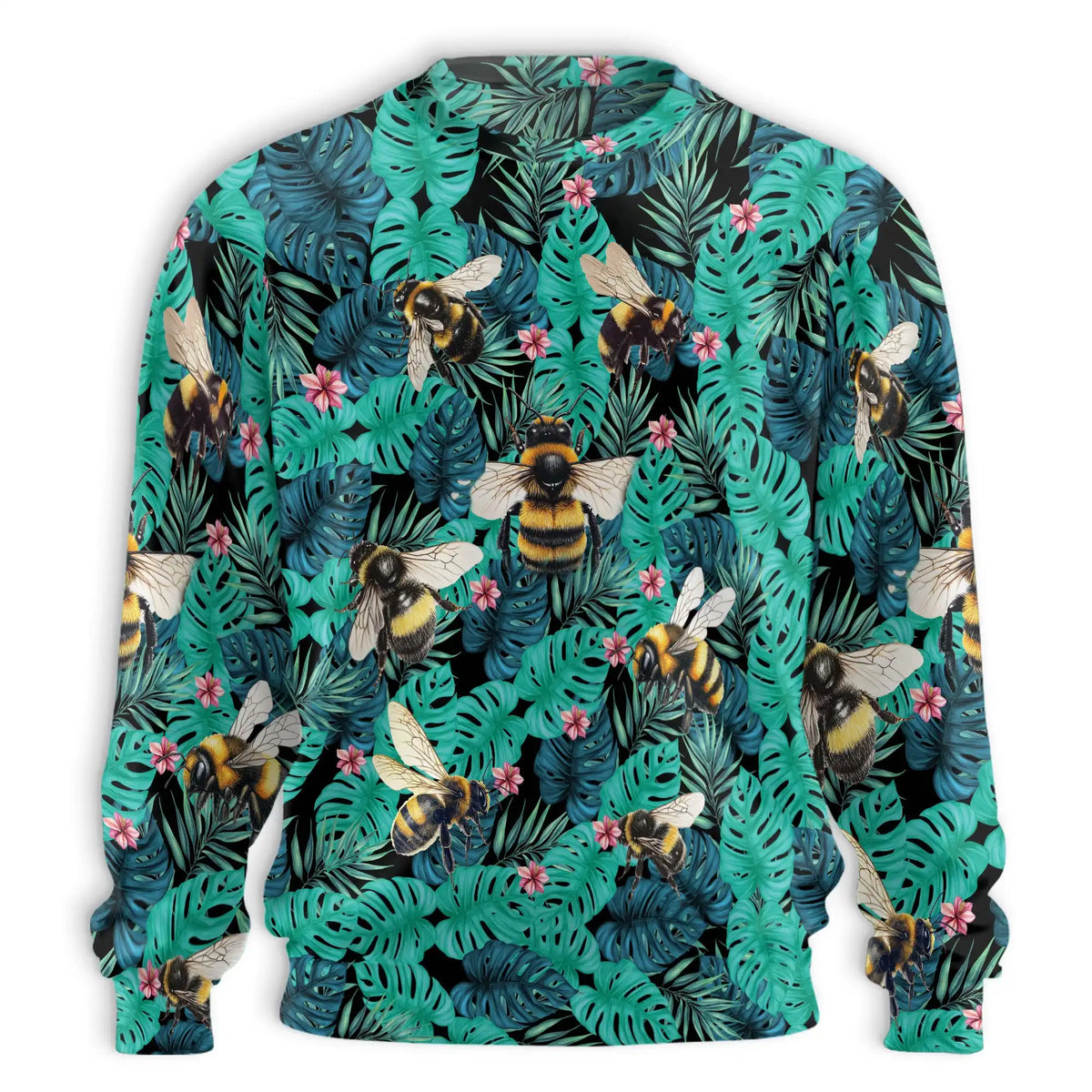 Bee Tropical Sweatshirt – Tropical 3D All Over Print Design
