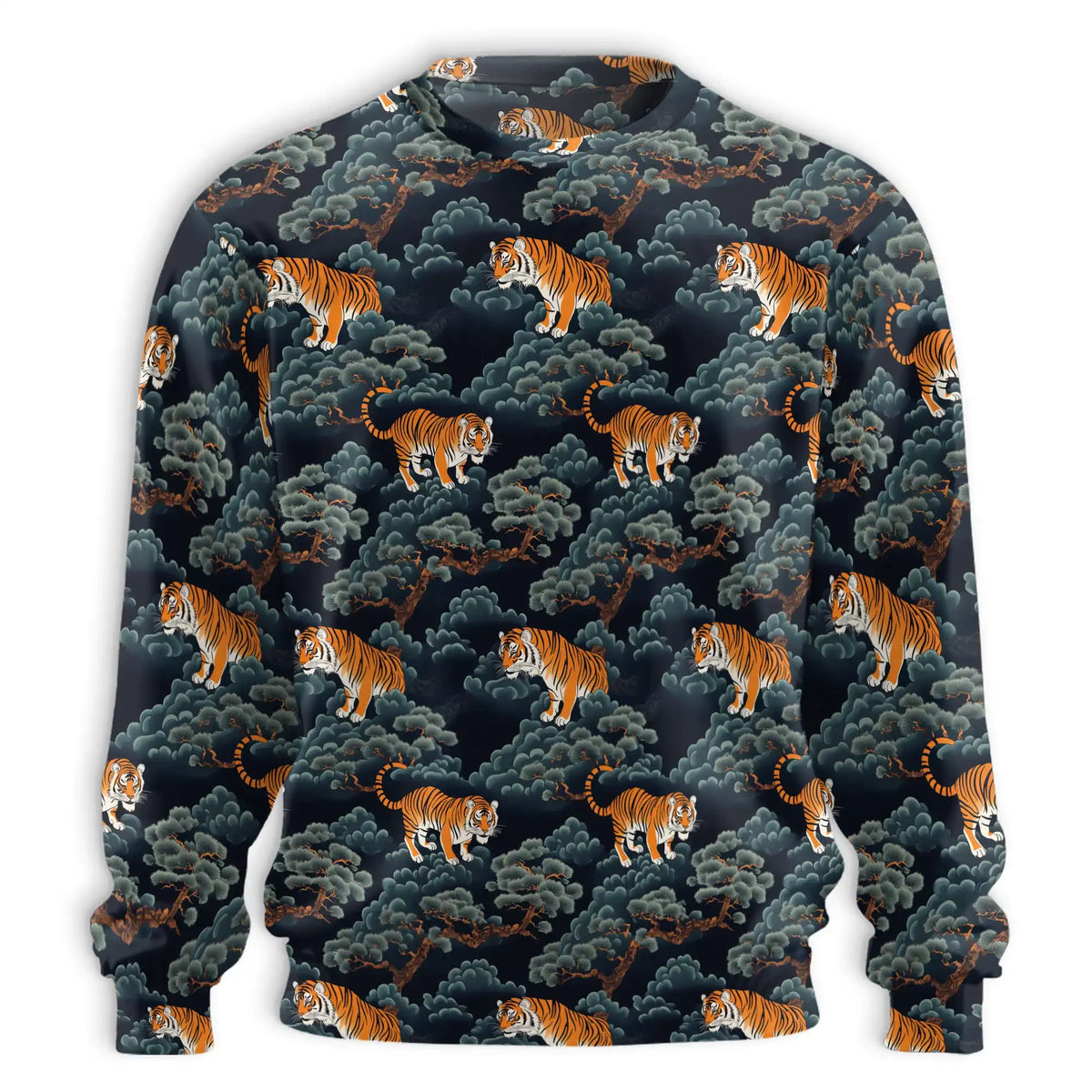 Japanese Tiger Sweatshirt – Colorful Graphic 3D All Over Print Design