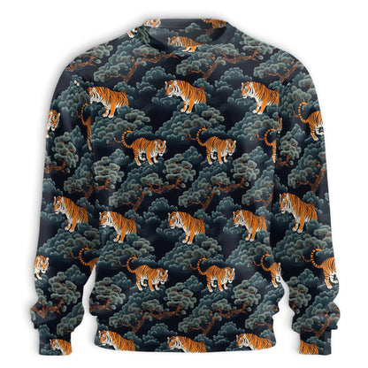 Japanese Tiger Sweatshirt – Colorful Graphic 3D All Over Print Design