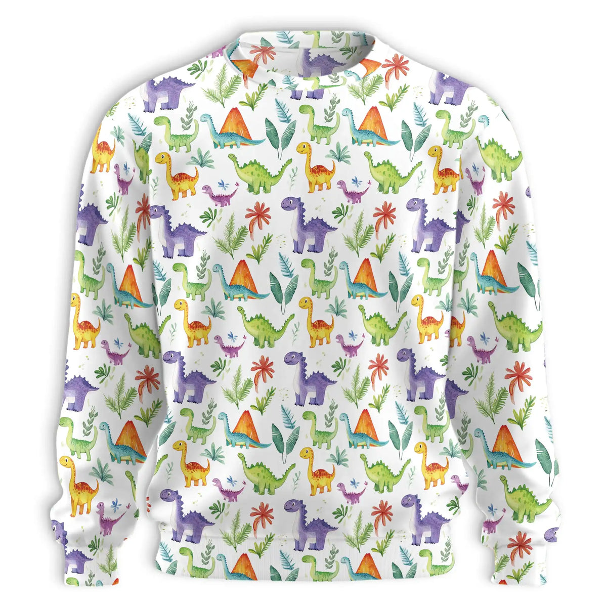 Dinosaur Cute Tropical Sweatshirt – Tropical 3D All Over Print Design