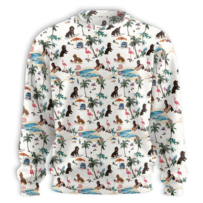 Tropical Dog Summer Sweatshirt – Tropical 3D All Over Print Design