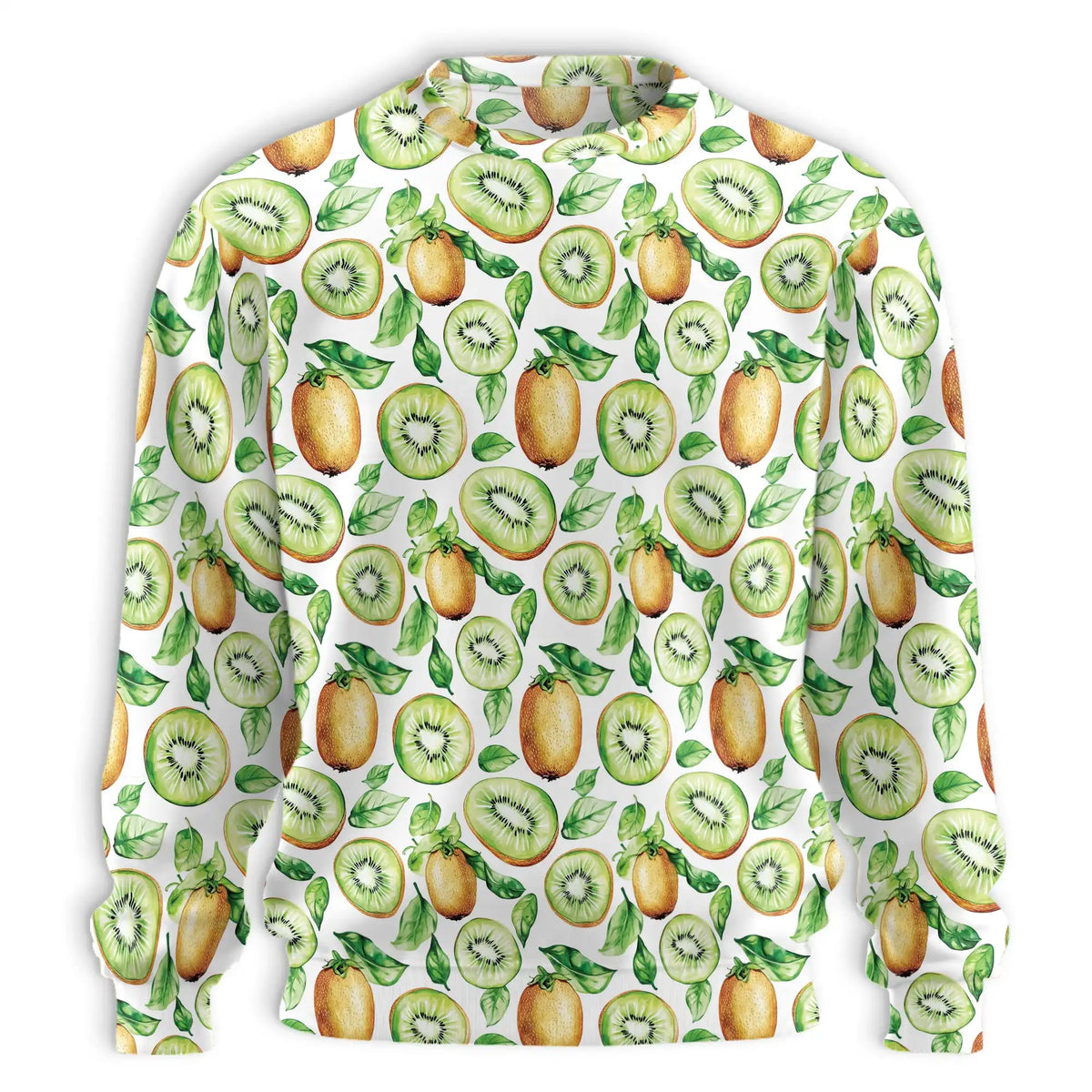 Kiwi Pattern Sweatshirt – Tropical 3D All Over Print Design