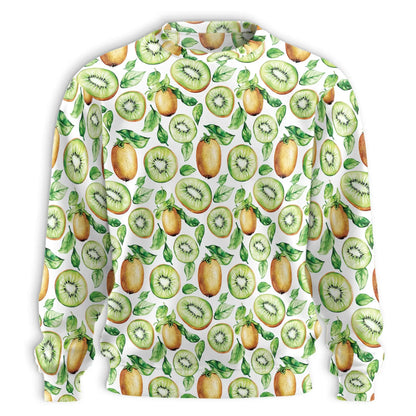 Kiwi Pattern Sweatshirt – Tropical 3D All Over Print Design