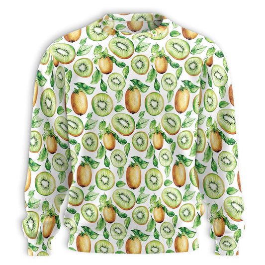 Kiwi Pattern Sweatshirt – Tropical 3D All Over Print Design