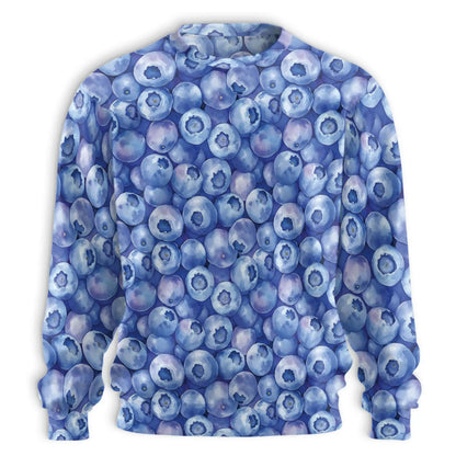 Blueberry Sweatshirt – Colorful Graphic 3D All Over Print Design