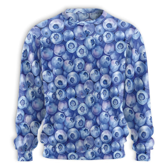 Blueberry Sweatshirt – Colorful Graphic 3D All Over Print Design