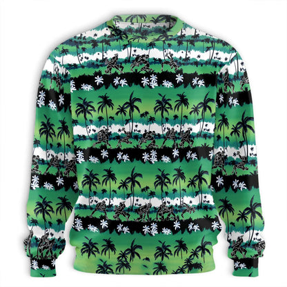 Wrestling Palm Tree Sweatshirt – Tropical 3D All Over Print Design