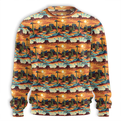 Desert Landscape Sweatshirt – Colorful Graphic 3D All Over Print Design
