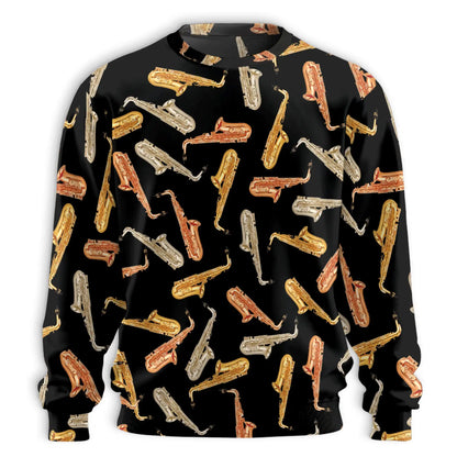 Amazing Saxophone Sweatshirt – Colorful Graphic 3D All Over Print Design