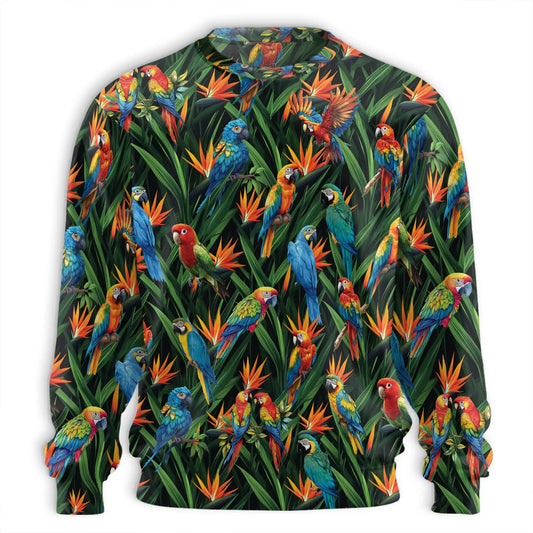 Tropical Macaw Parrot Bird Sweatshirt – Tropical 3D All Over Print Design