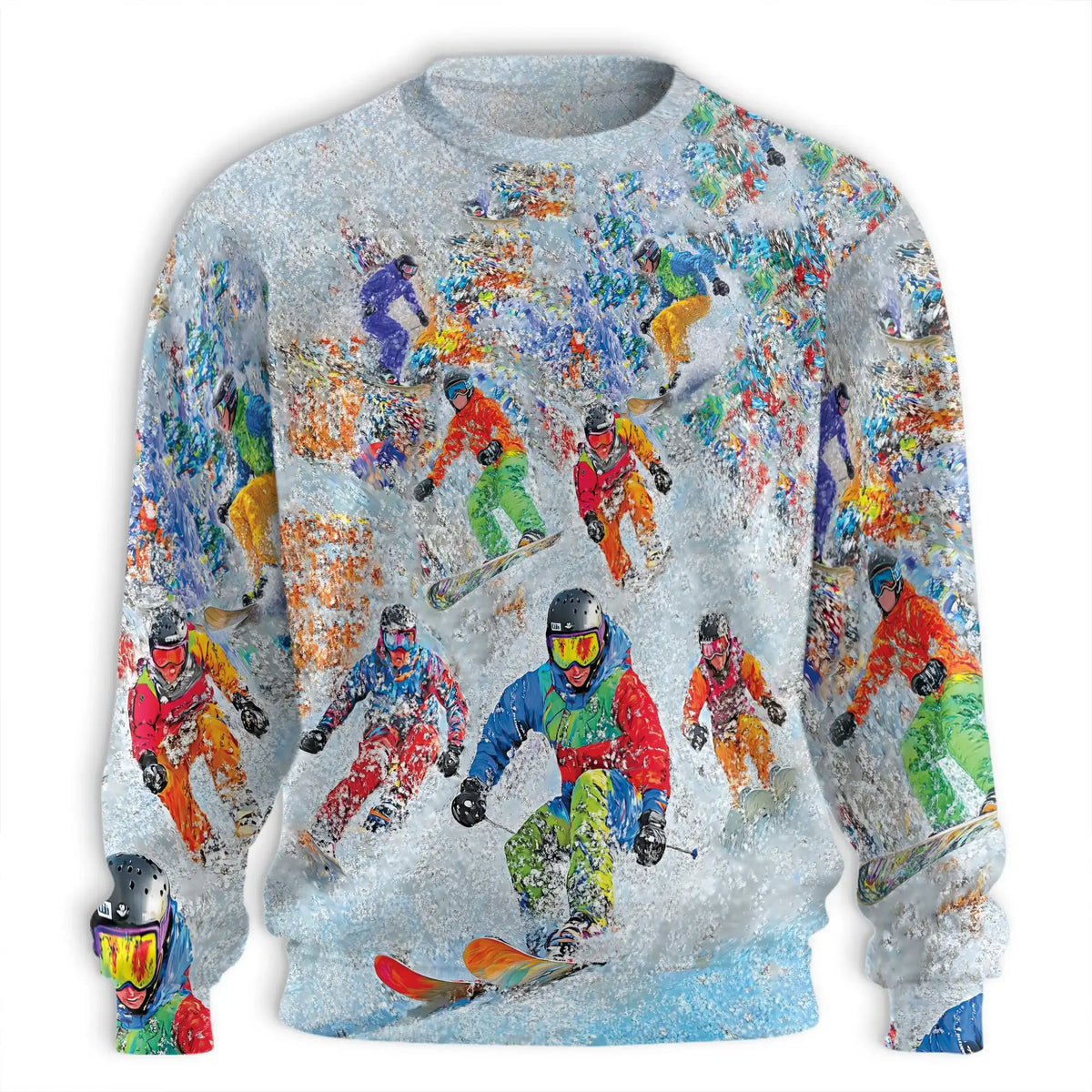 Snowboarding Sweatshirt – Colorful Graphic 3D All Over Print Design