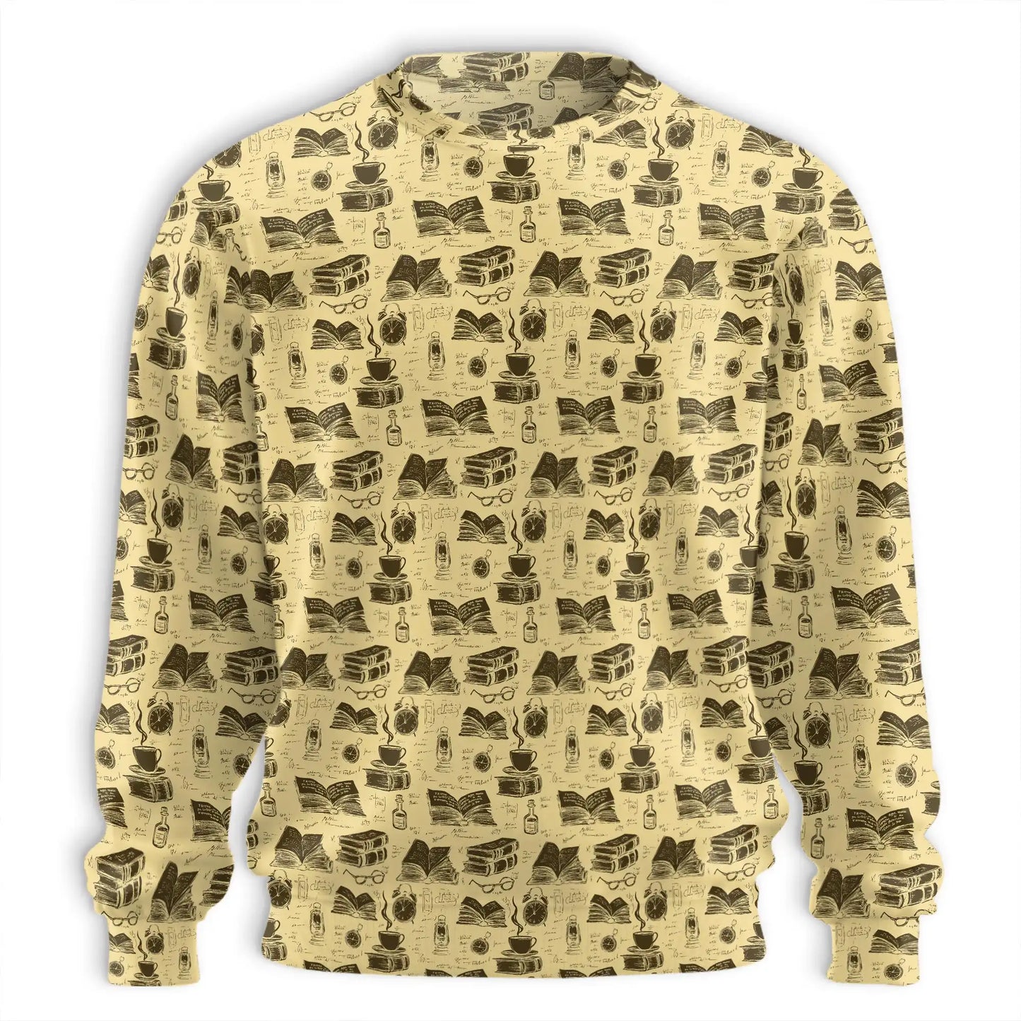 Book Pattern Sweatshirt – Colorful Graphic 3D All Over Print Design