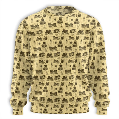 Book Pattern Sweatshirt – Colorful Graphic 3D All Over Print Design