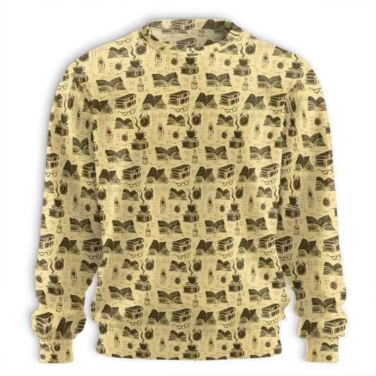 Book Pattern Sweatshirt – Colorful Graphic 3D All Over Print Design