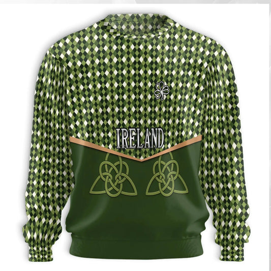 St Patrick’s Day Ireland Sweatshirt – Colorful Graphic 3D All Over Print Design