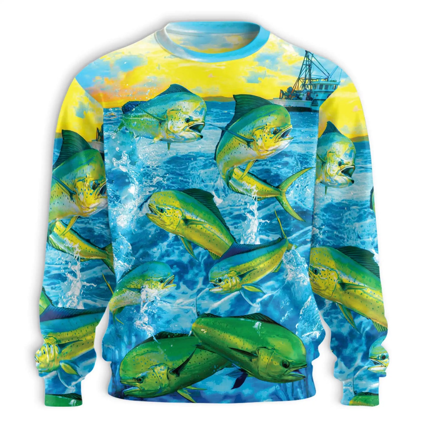 Go Fishing Mahi Mahi Ocean Sweatshirt – Tropical 3D All Over Print Design