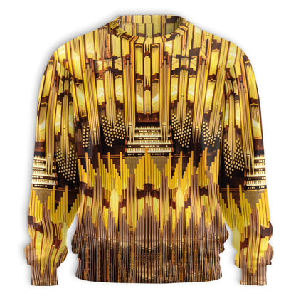 Pipe Organ Music Sweatshirt – Colorful Graphic 3D All Over Print Design