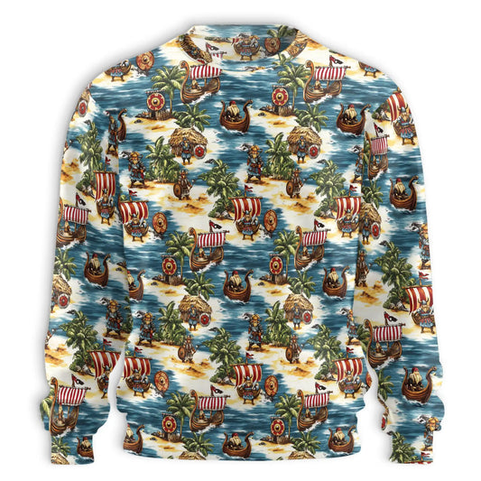 Viking Tropical Sweatshirt – Tropical 3D All Over Print Design