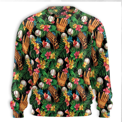 Baseball Tropical Sweatshirt – Tropical 3D All Over Print Design