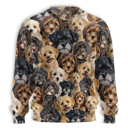 Schnoodle Awesome Sweatshirt – Colorful Graphic 3D All Over Print Design