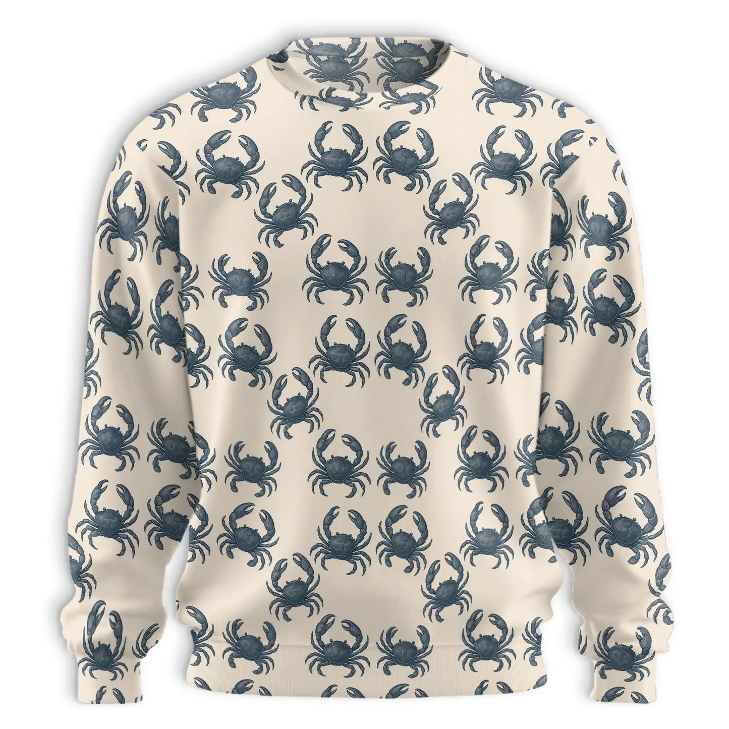 Crab Pattern Sweatshirt – Colorful Graphic 3D All Over Print Design