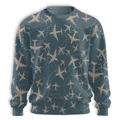 Airplane Sweatshirt – Colorful Graphic 3D All Over Print Design