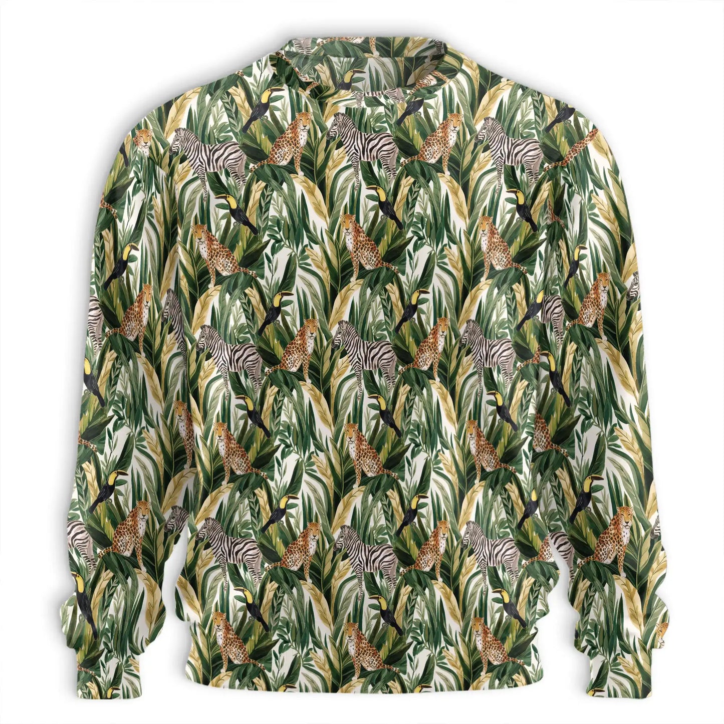 Wild Animals Sweatshirt – Tropical Jungle 3D All Over Print Design