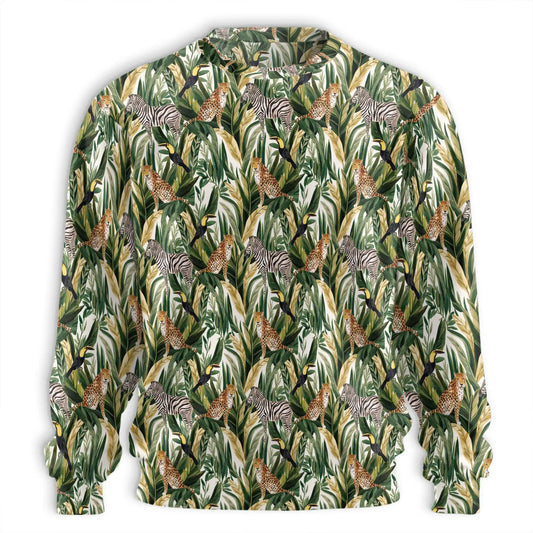 Wild Animals Sweatshirt – Tropical Jungle 3D All Over Print Design