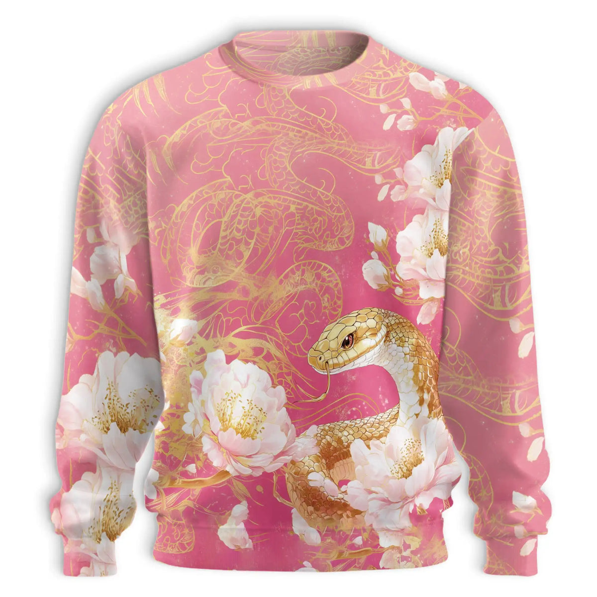 Year of the Snake Sweatshirt – Colorful Graphic 3D All Over Print Design