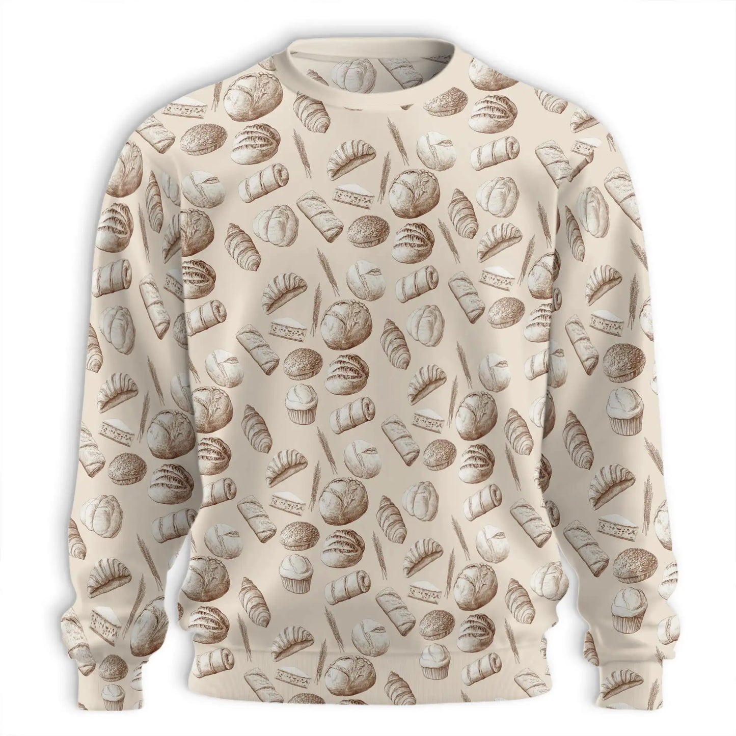 Vintage Drawn Bakery Sweatshirt – Vintage 3D All Over Print Design