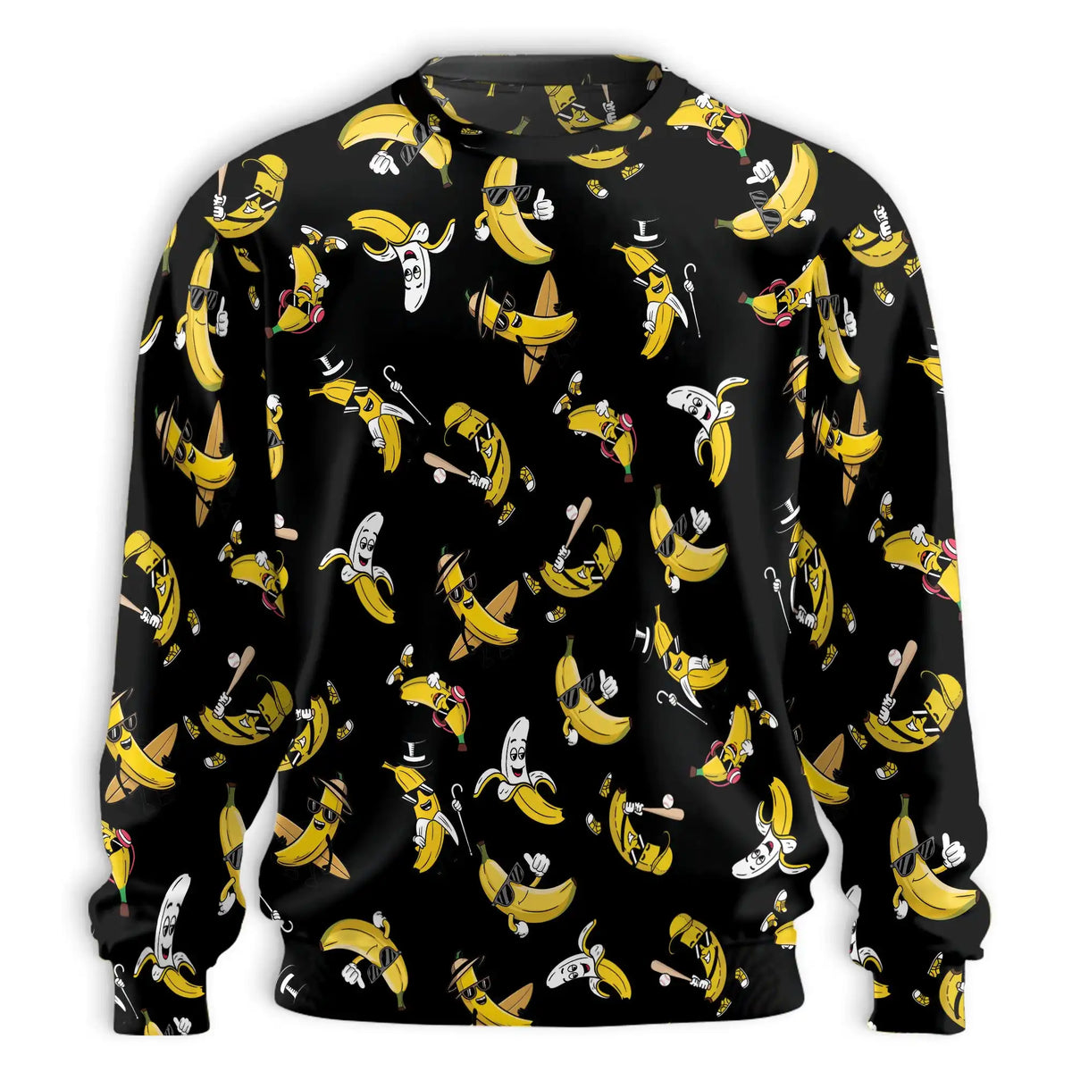 Banana Pattern Sweatshirt – Tropical 3D All Over Print Design