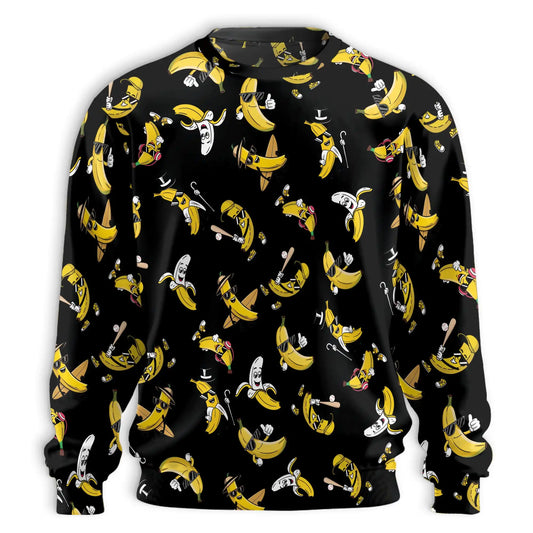 Banana Pattern Sweatshirt – Tropical 3D All Over Print Design