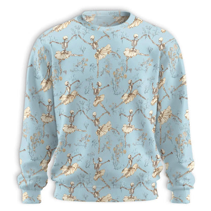 Dancing Skeleton Sweatshirt – Colorful Graphic 3D All Over Print Design
