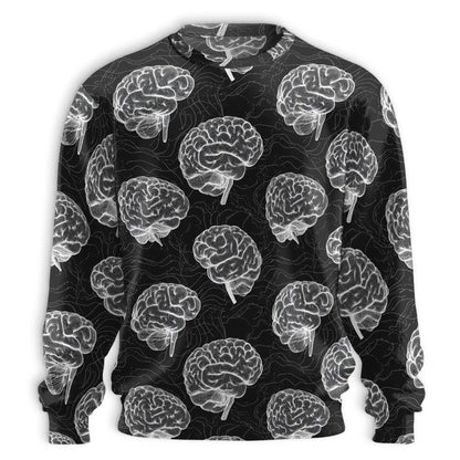 Psychology Pattern Sweatshirt – Colorful Graphic 3D All Over Print Design