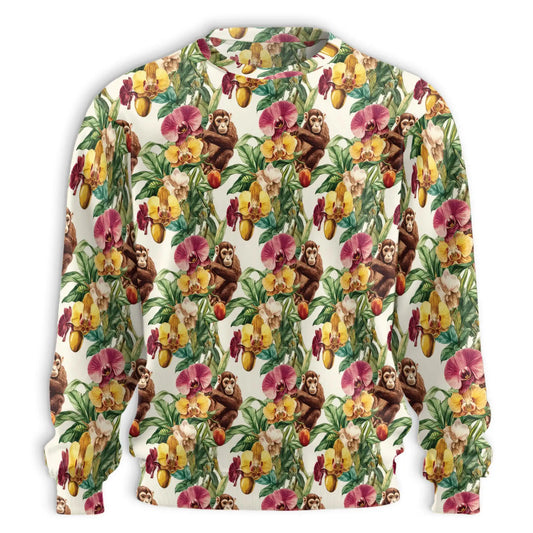 Tropical Monkey Sweatshirt – Jungle 3D All Over Print Design
