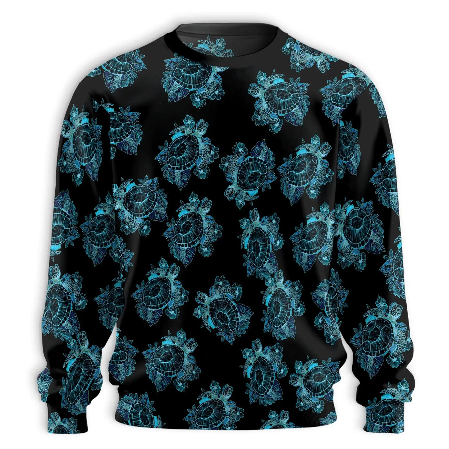 Turtle Summer Sweatshirt – Tropical 3D All Over Print Design