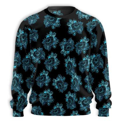 Turtle Summer Sweatshirt – Tropical 3D All Over Print Design