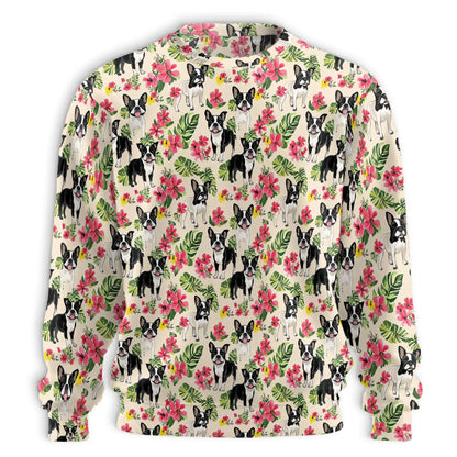 Boston Terrier Sweatshirt – Colorful Graphic 3D All Over Print Design