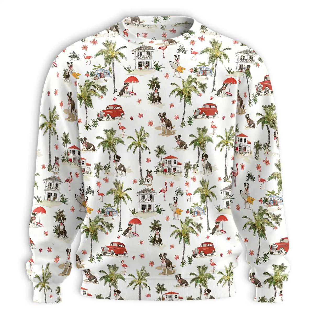Staffordshire Bull Terrier Sweatshirt – Colorful Graphic 3D All Over Print Design