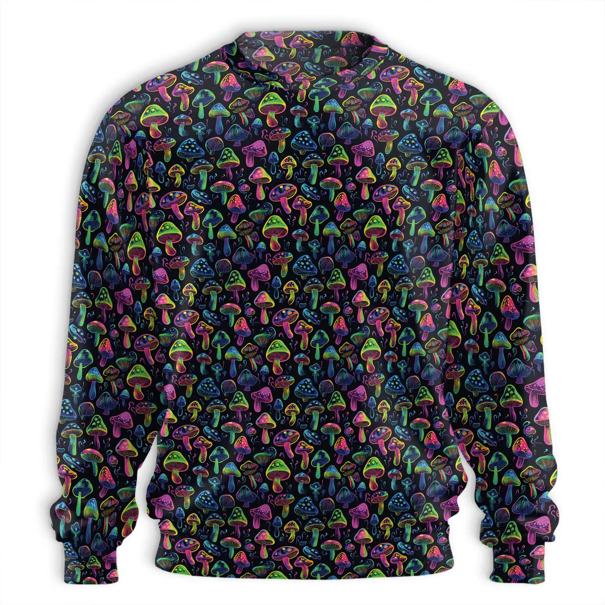 Neon Mushroom Sweatshirt – Colorful Graphic 3D All Over Print Design