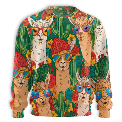Llamazing Tropical Llama Sweatshirt – Tropical 3D All Over Print Design