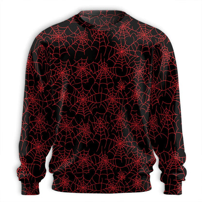 Spider Web Sweatshirt – Colorful Graphic 3D All Over Print Design
